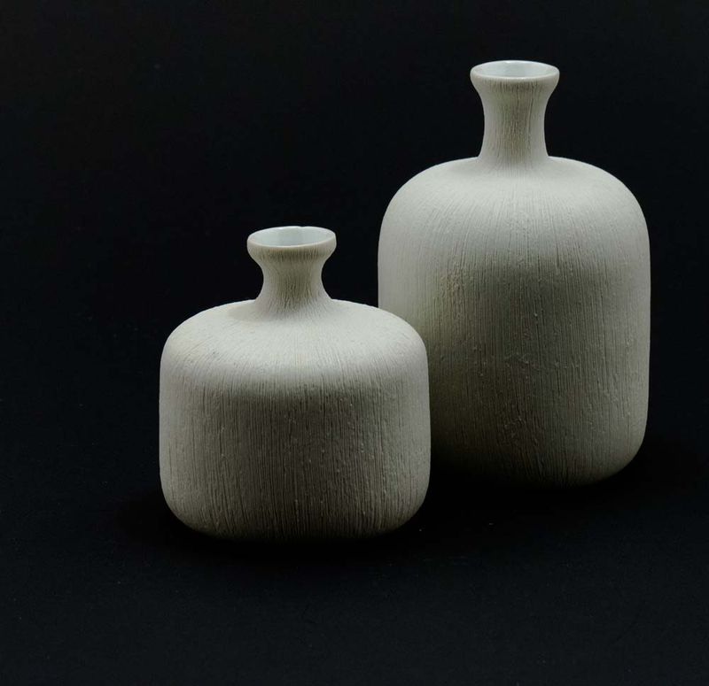 Vase New Bottle, Small – White