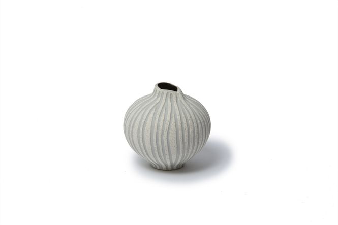 Hovedbilde Line vase – Sand Wh.Stonestripe